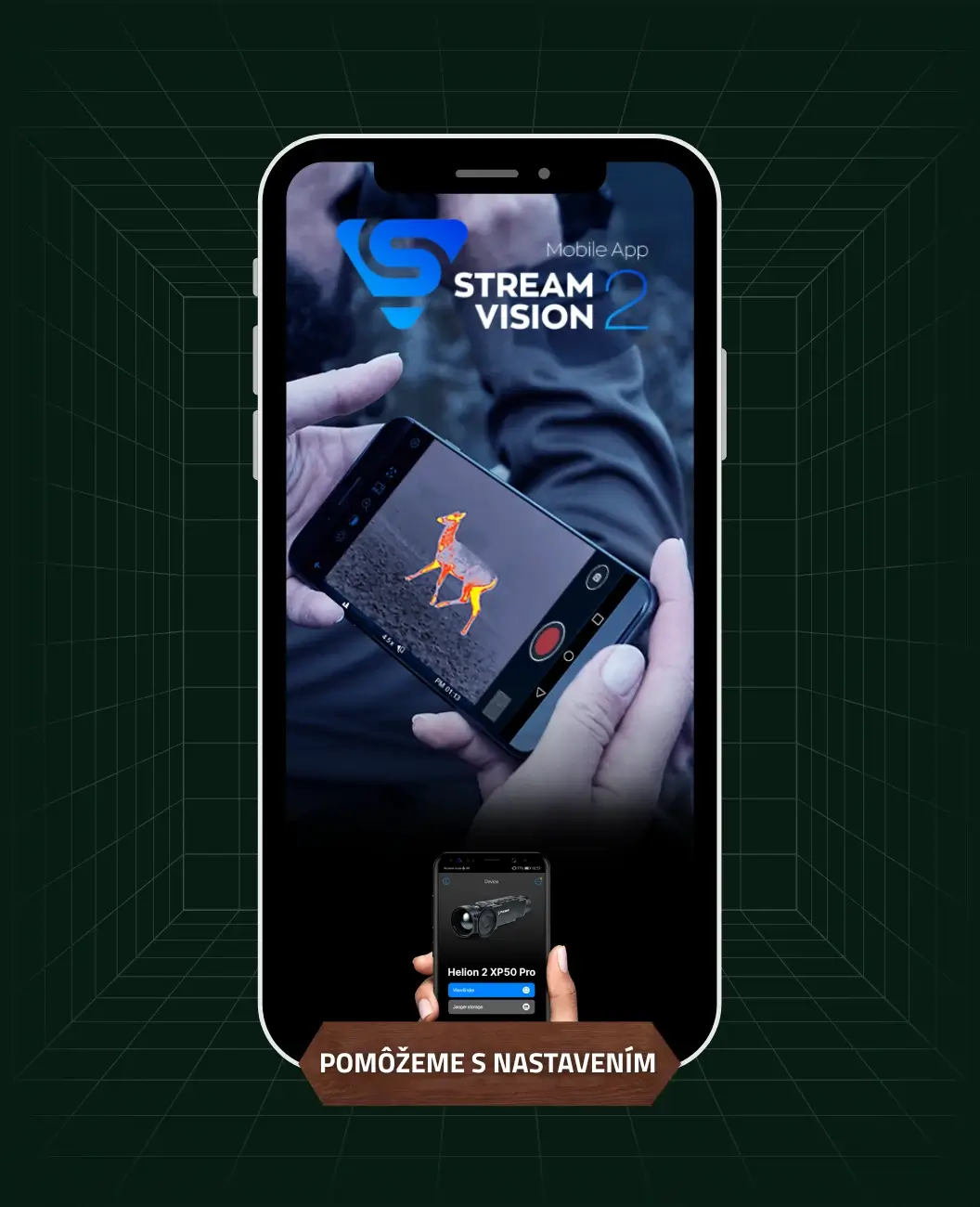 náhľad aplikácie Stream Vision 2 na mobile